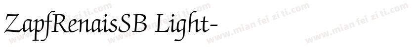 ZapfRenaisSB Light字体转换